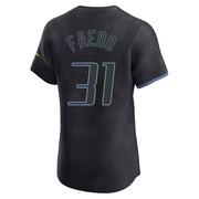 Alex Faedo Men's Tampa Bay Rays 2024 City Connect Jersey - Charcoal Elite