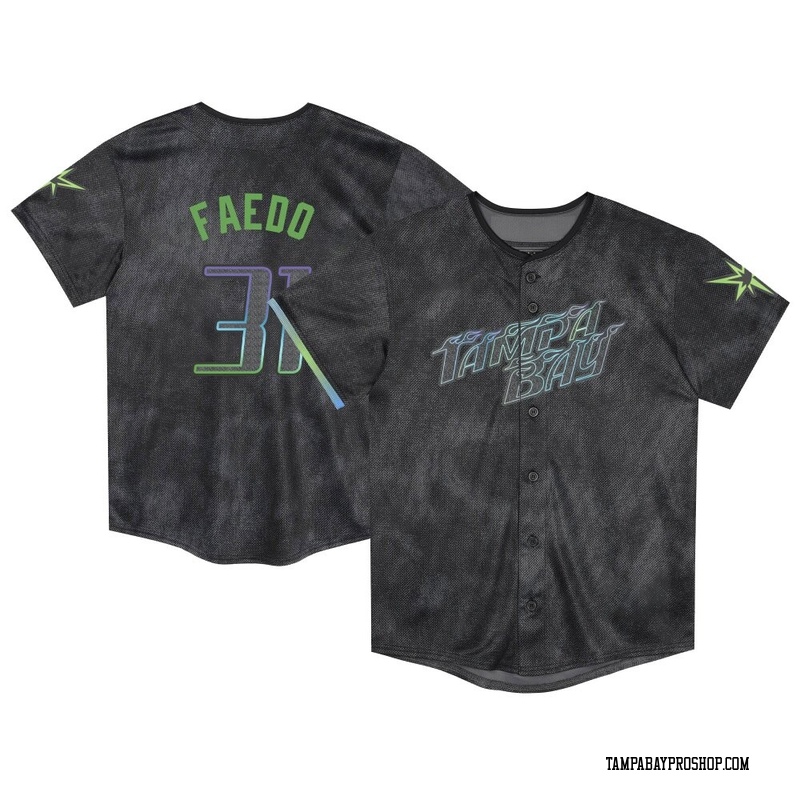 Alex Faedo Toddler Tampa Bay Rays 2024 City Connect Jersey - Charcoal Limited