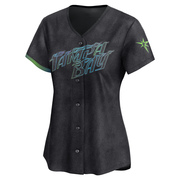 Alex Faedo Women's Tampa Bay Rays 2024 City Connect Jersey - Charcoal Limited