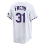 Alex Faedo Youth Tampa Bay Rays Throwback Cooperstown Jersey - White Limited