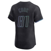 Alexander Cook Men's Tampa Bay Rays 2024 City Connect Jersey - Charcoal Elite