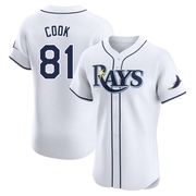 Alexander Cook Men's Tampa Bay Rays Home Jersey - White Elite