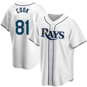 Alexander Cook Men's Tampa Bay Rays Home Jersey - White Replica