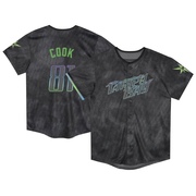Alexander Cook Toddler Tampa Bay Rays 2024 City Connect Jersey - Charcoal Limited