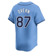 Austin Overn Men's Tampa Bay Rays Alternate Jersey - Light Blue Limited
