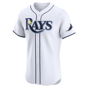 Austin Overn Men's Tampa Bay Rays Home Jersey - White Elite