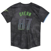 Austin Overn Toddler Tampa Bay Rays 2024 City Connect Jersey - Charcoal Limited