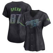 Austin Overn Women's Tampa Bay Rays 2024 City Connect Jersey - Charcoal Limited