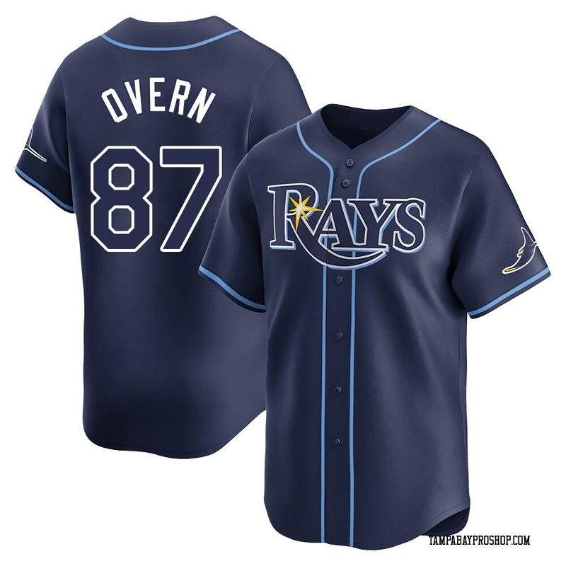 Austin Overn Youth Tampa Bay Rays Away Jersey - Navy Limited