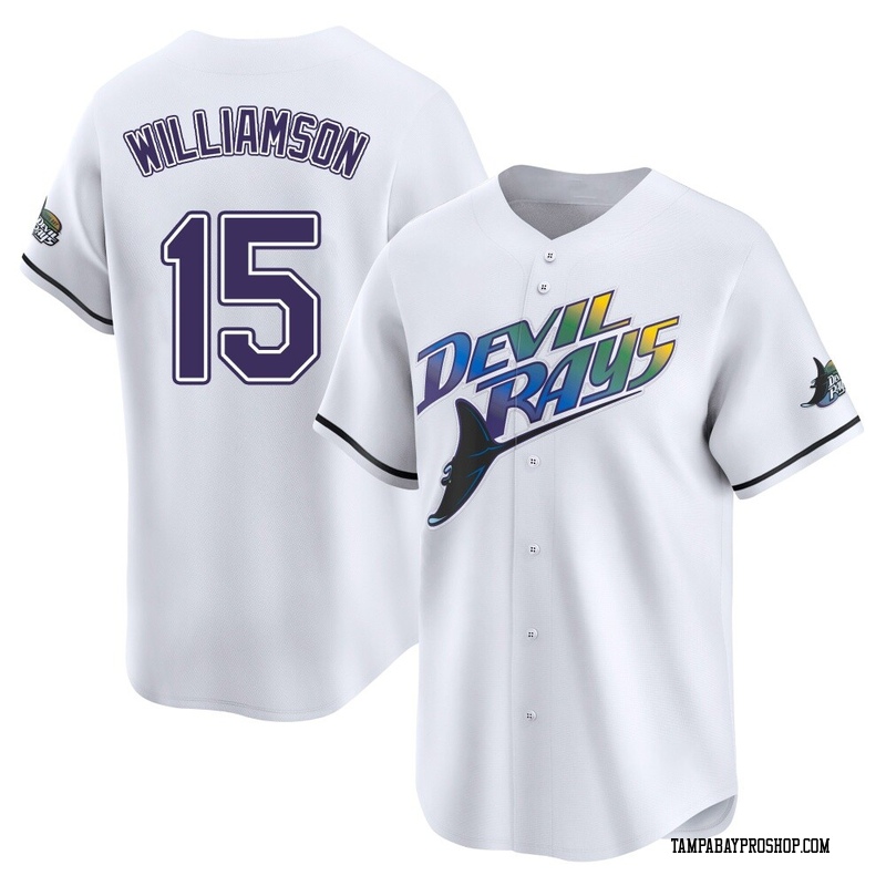 Ben Williamson Youth Tampa Bay Rays Throwback Cooperstown Jersey - White Limited