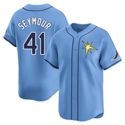 Bob Seymour Men's Tampa Bay Rays Alternate Jersey - Light Blue Limited