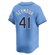 Bob Seymour Men's Tampa Bay Rays Alternate Jersey - Light Blue Limited