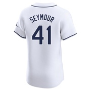 Bob Seymour Men's Tampa Bay Rays Home Jersey - White Elite