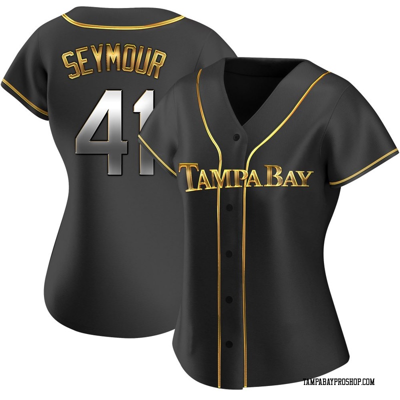 Bob Seymour Women's Tampa Bay Rays Alternate Jersey - Black Golden Replica