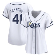 Bob Seymour Women's Tampa Bay Rays Home Jersey - White Limited