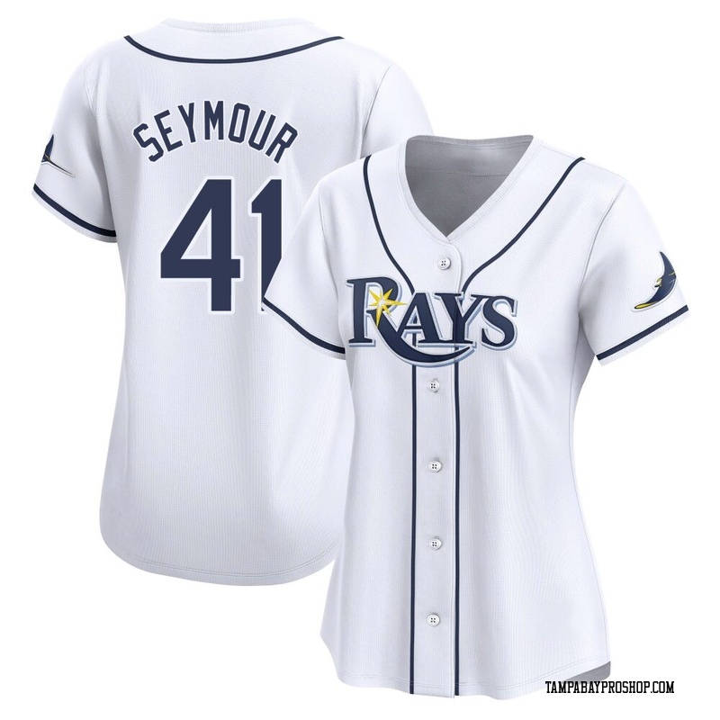 Bob Seymour Women's Tampa Bay Rays Home Jersey - White Limited