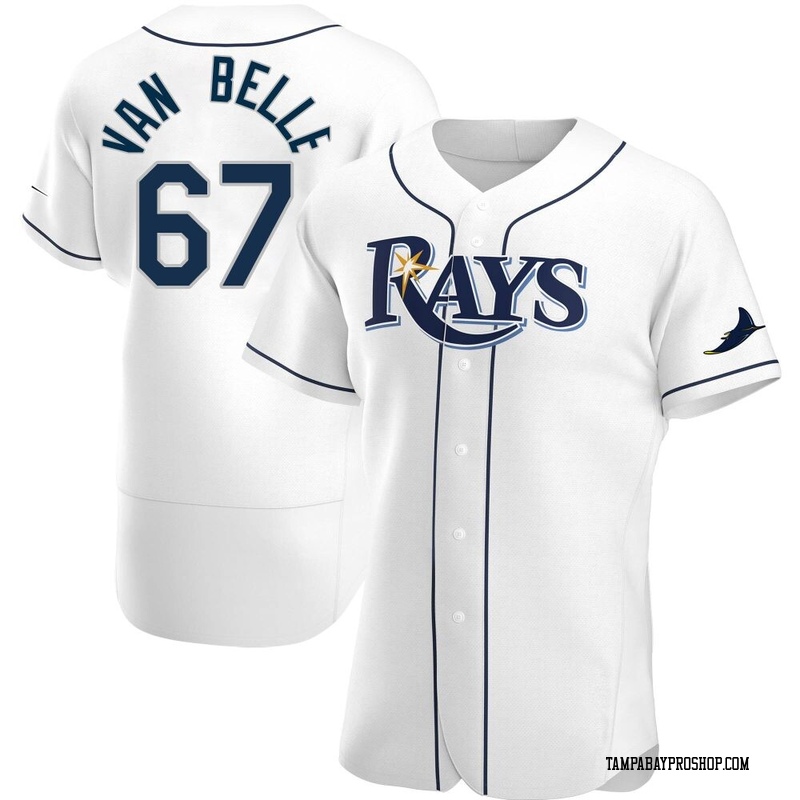 Brian Van Belle Men's Tampa Bay Rays Home Jersey - White Authentic