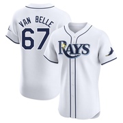 Brian Van Belle Men's Tampa Bay Rays Home Jersey - White Elite