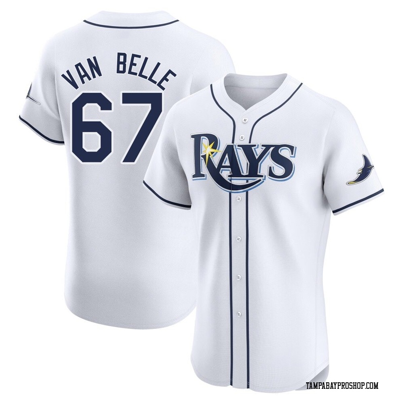 Brian Van Belle Men's Tampa Bay Rays Home Jersey - White Elite