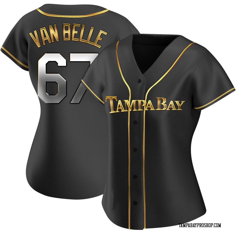 Brian Van Belle Women's Tampa Bay Rays Alternate Jersey - Black Golden Replica