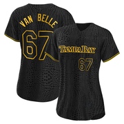 Brian Van Belle Women's Tampa Bay Rays Snake Skin City Jersey - Black Replica