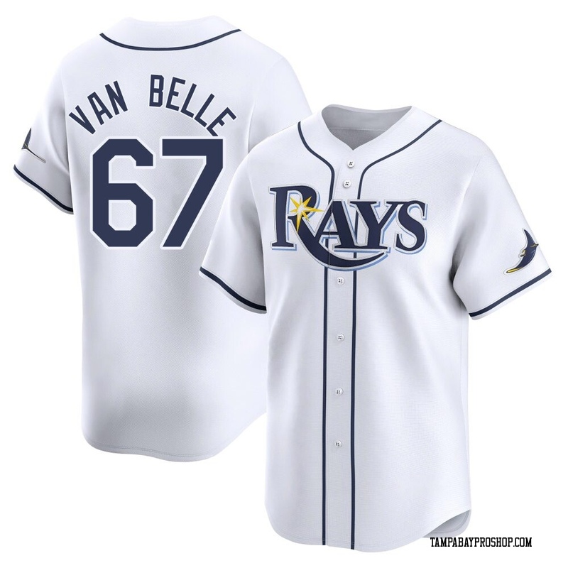 Brian Van Belle Youth Tampa Bay Rays Home Jersey - White Limited