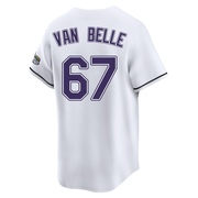 Brian Van Belle Youth Tampa Bay Rays Throwback Cooperstown Jersey - White Limited