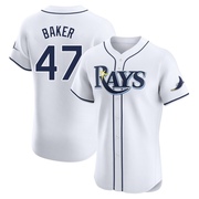 Bryan Baker Men's Tampa Bay Rays Home Jersey - White Elite