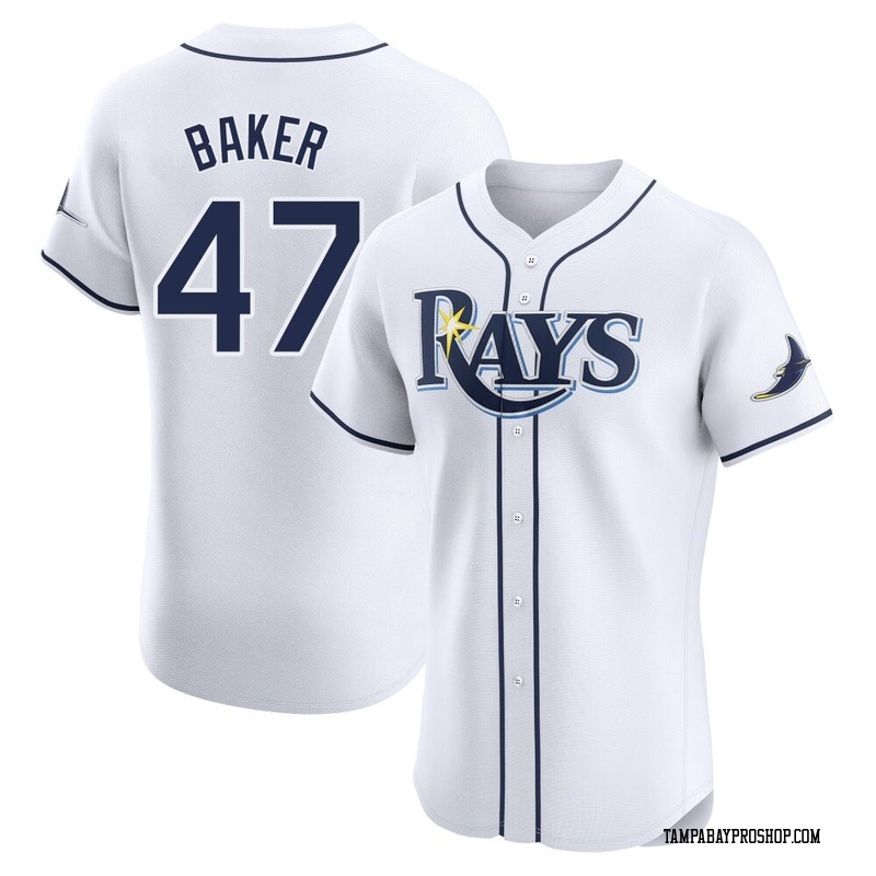 Bryan Baker Men's Tampa Bay Rays Home Jersey - White Elite