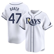 Bryan Baker Men's Tampa Bay Rays Home Jersey - White Limited