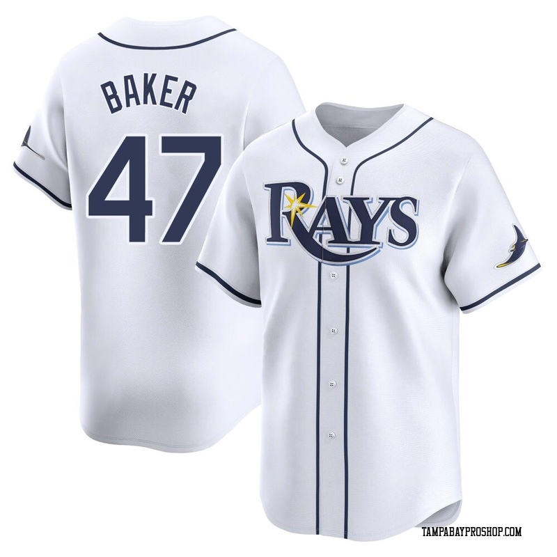 Bryan Baker Men's Tampa Bay Rays Home Jersey - White Limited