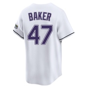 Bryan Baker Men's Tampa Bay Rays Throwback Cooperstown Jersey - White Limited