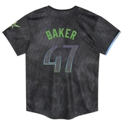 Bryan Baker Toddler Tampa Bay Rays 2024 City Connect Jersey - Charcoal Limited
