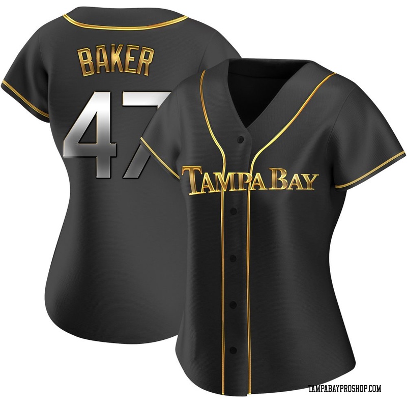 Bryan Baker Women's Tampa Bay Rays Alternate Jersey - Black Golden Replica