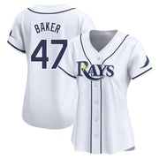 Bryan Baker Women's Tampa Bay Rays Home Jersey - White Limited
