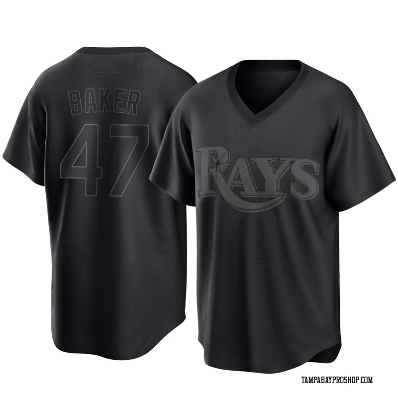 Bryan Baker Youth Tampa Bay Rays Pitch Fashion Jersey - Black Replica