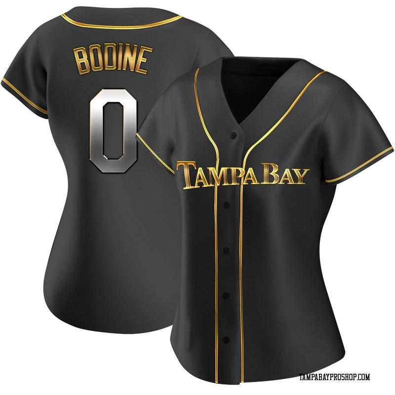 Caden Bodine Women's Tampa Bay Rays Alternate Jersey - Black Golden Replica