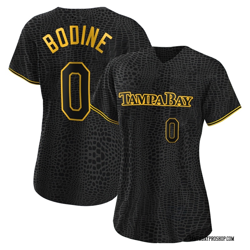 Caden Bodine Women's Tampa Bay Rays Snake Skin City Jersey - Black Authentic