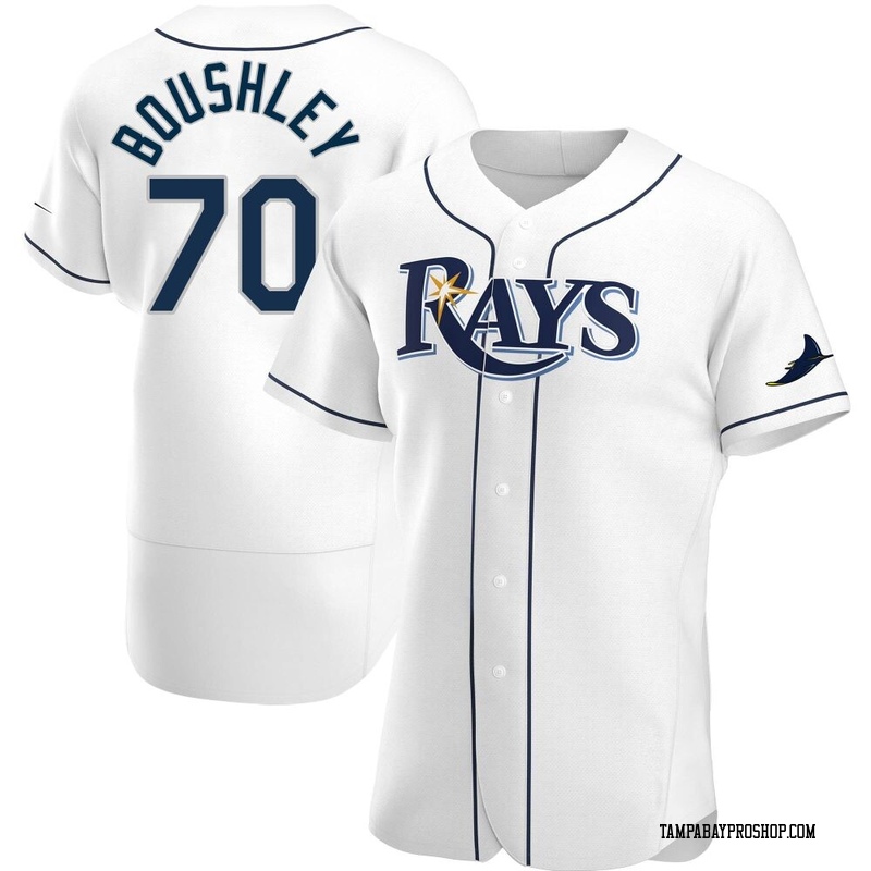 Caleb Boushley Men's Tampa Bay Rays Home Jersey - White Authentic