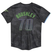 Caleb Boushley Toddler Tampa Bay Rays 2024 City Connect Jersey - Charcoal Limited