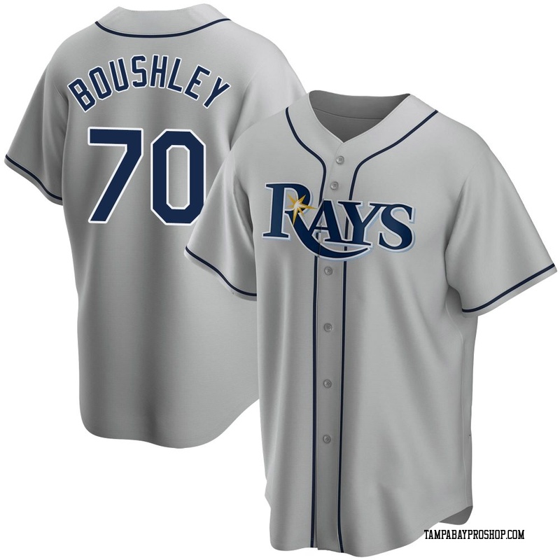 Caleb Boushley Youth Tampa Bay Rays Road Jersey - Gray Replica