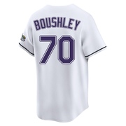 Caleb Boushley Youth Tampa Bay Rays Throwback Cooperstown Jersey - White Limited