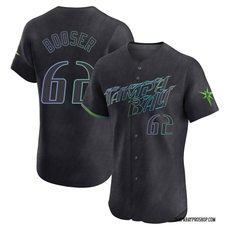 Cam Booser Men's Tampa Bay Rays 2024 City Connect Jersey - Charcoal Elite