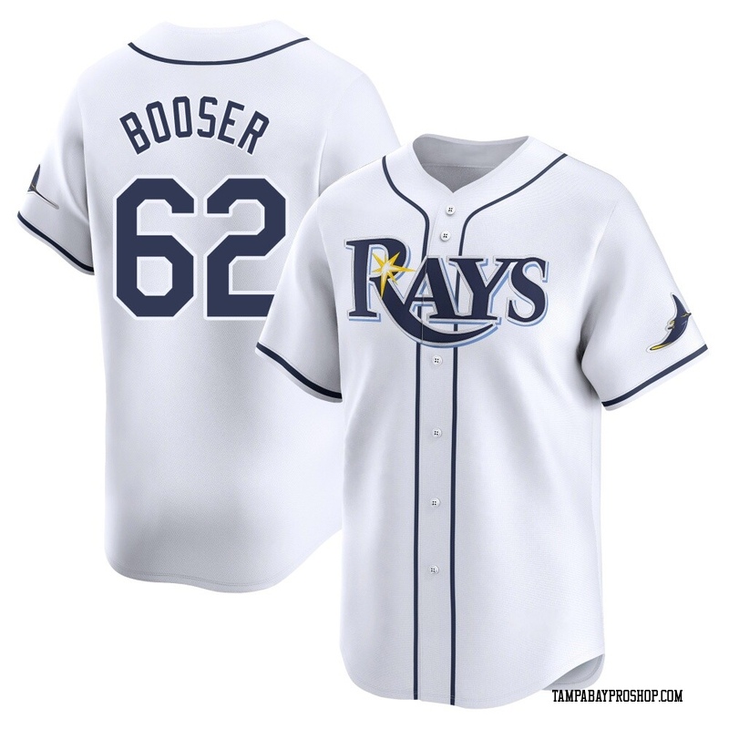 Cam Booser Men's Tampa Bay Rays Home Jersey - White Limited