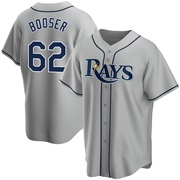 Cam Booser Men's Tampa Bay Rays Road Jersey - Gray Replica