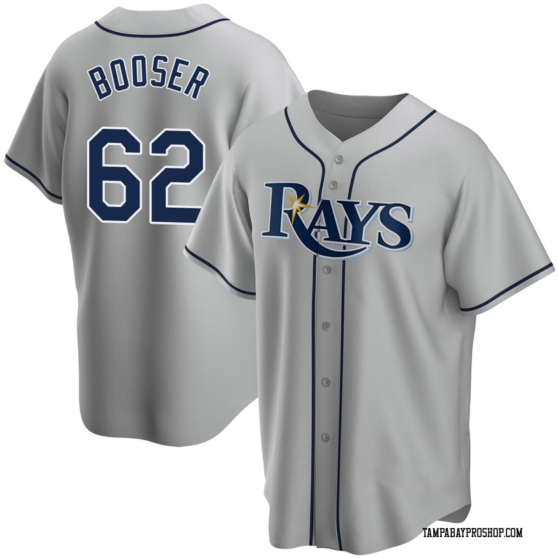 Cam Booser Men's Tampa Bay Rays Road Jersey - Gray Replica