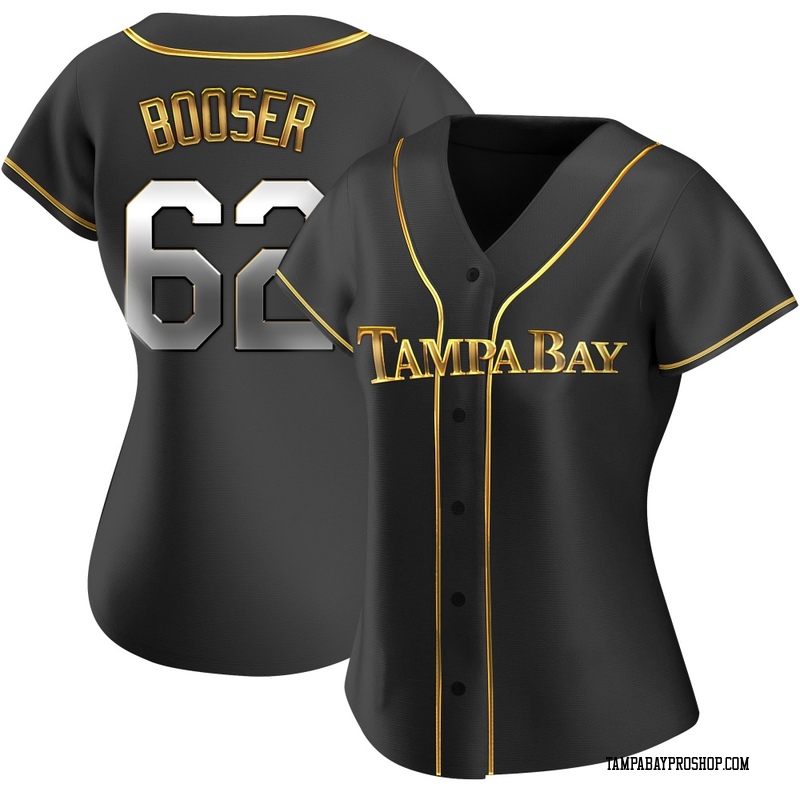 Cam Booser Women's Tampa Bay Rays Alternate Jersey - Black Golden Replica