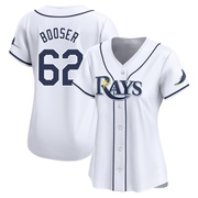 Cam Booser Women's Tampa Bay Rays Home Jersey - White Limited