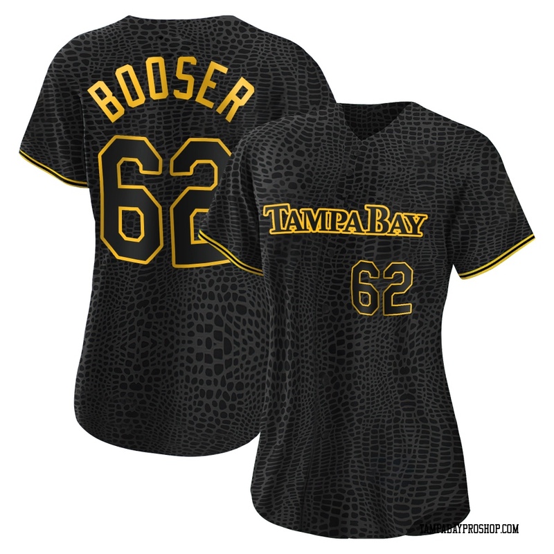 Cam Booser Women's Tampa Bay Rays Snake Skin City Jersey - Black Authentic