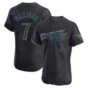 Carson Williams Men's Tampa Bay Rays 2024 City Connect Jersey - Charcoal Elite